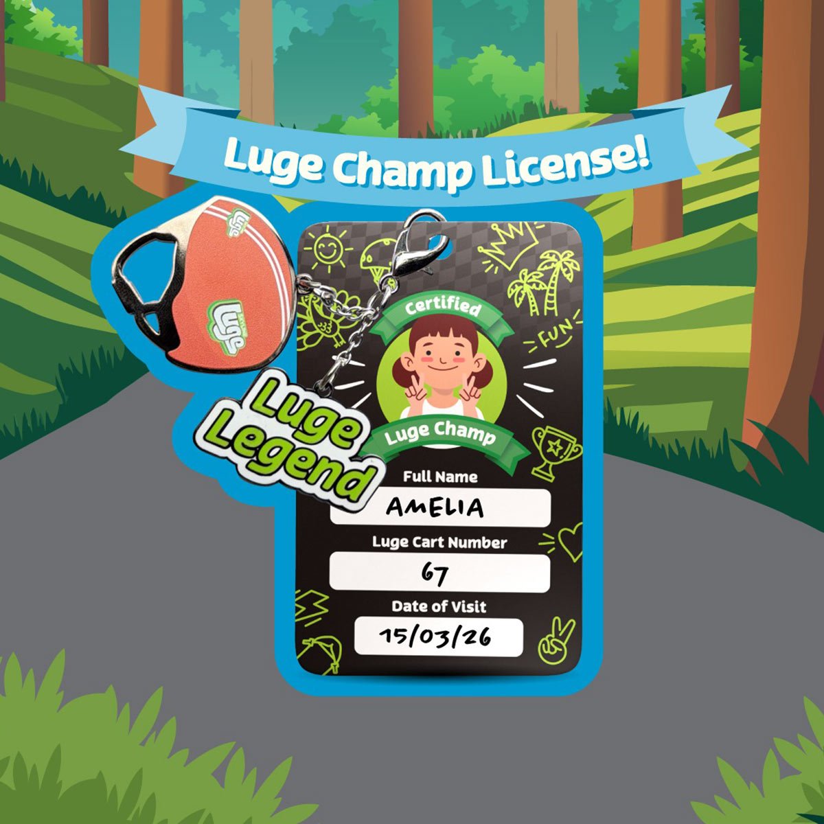 Skyline Luge Singapore - Little Luge Champs License