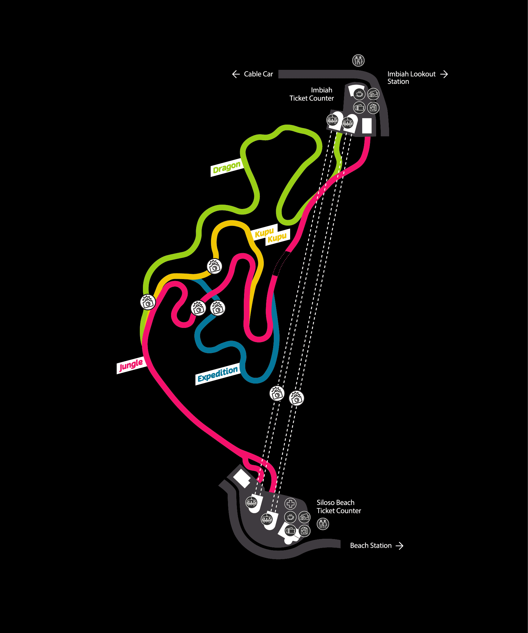 Skyline Luge Singapore Luge Park Track Map
