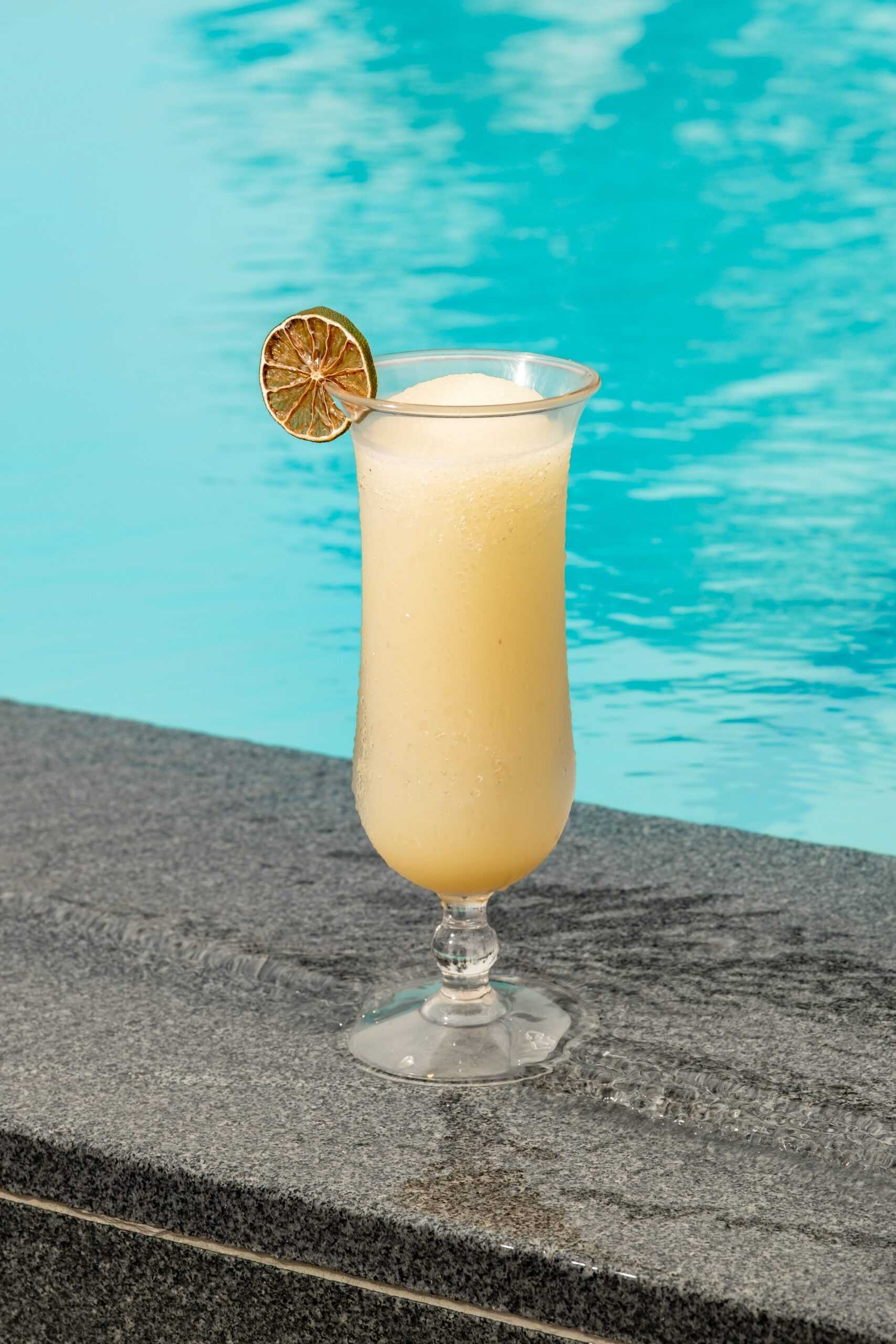 A margarita by the pool